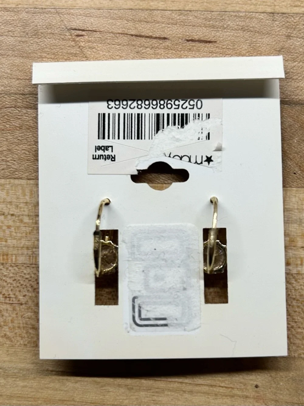 Giani Bernini Gold Tone Clear Cubic Zirconia Drop Earrings NWT - Picture 3 of 5